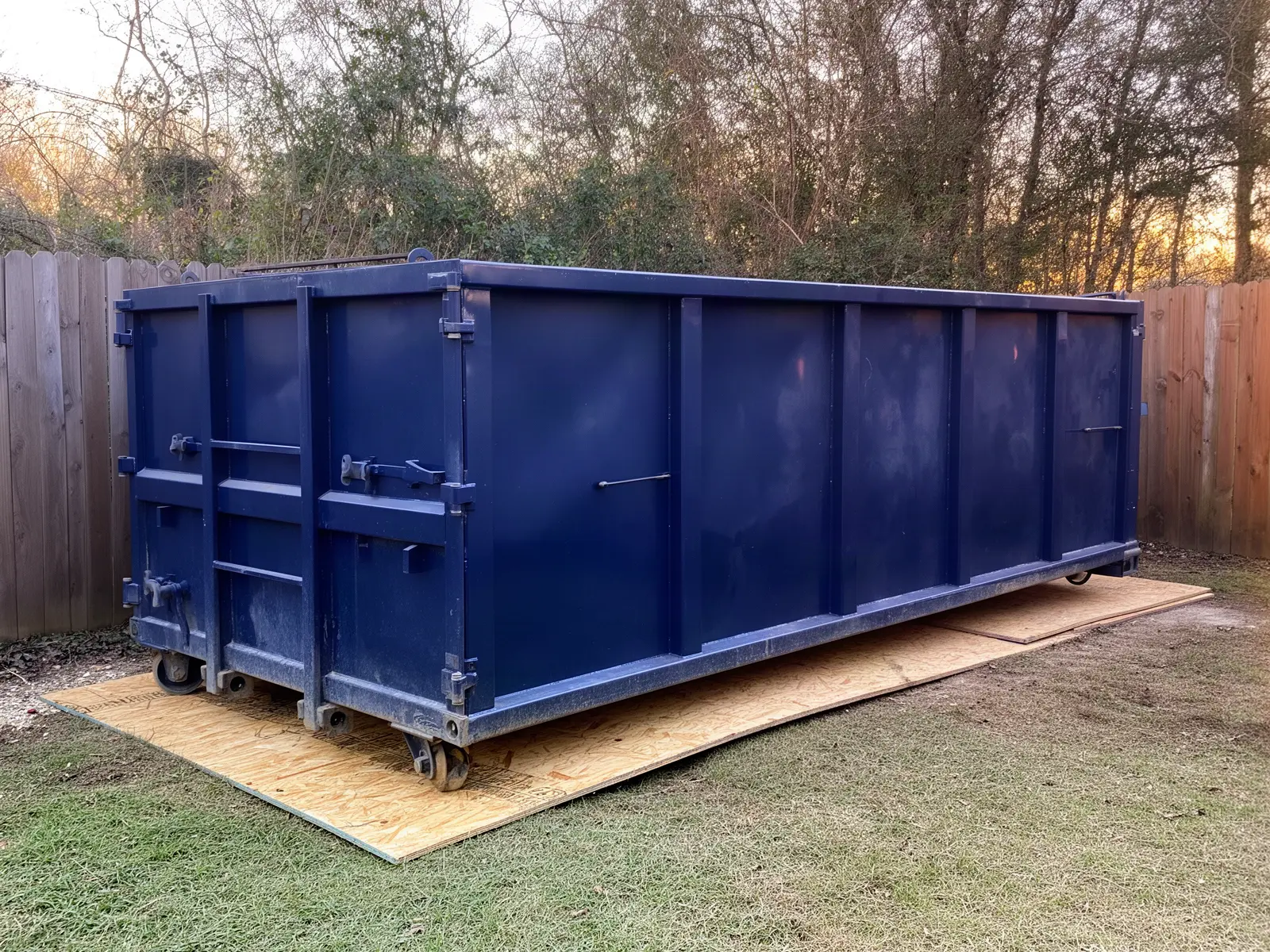 Roll-off dumpster from Plum Branch Dumpsters in Fort Worth, TX